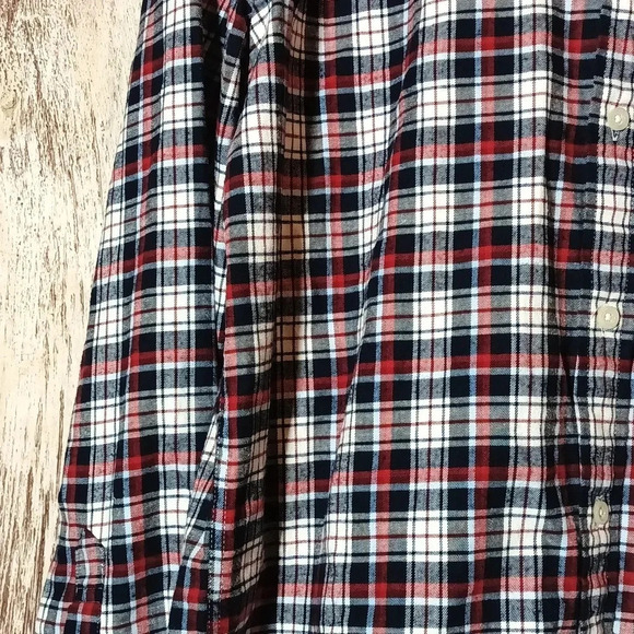 Tommy Hilfiger men's plaid flannel cotton/elastin classic fit button down medium - Picture 7 of 14